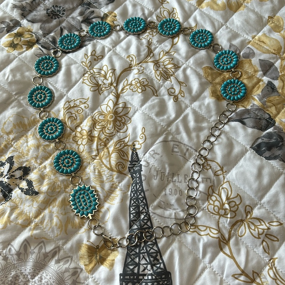 Turquoise western belt